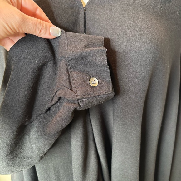 Terra & Sky Black Snap front Blouse Size 3X - Picture 6 of 11